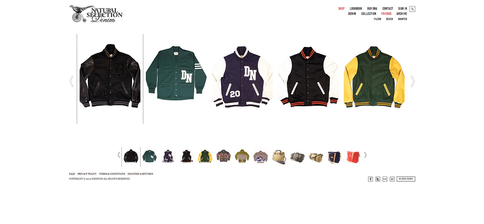 Natural Selection Dehen Varsity Jackets